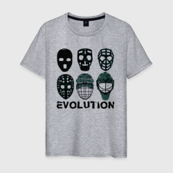 Мужская футболка хлопок Эволюция вратарских масок