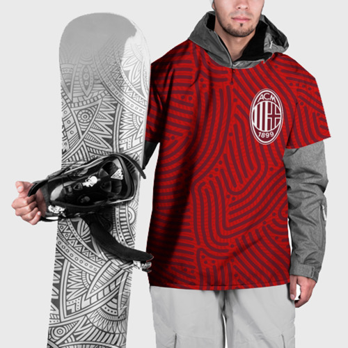 Накидка на куртку 3D AC Milan отпечатки, цвет 3D печать