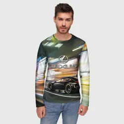 Мужской лонгслив 3D Lexus - скоростной режим - фото 2