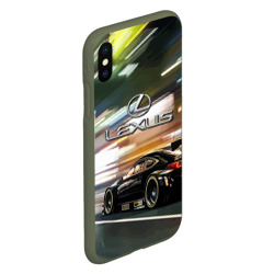 Чехол для iPhone XS Max матовый Lexus - скорость режим - фото 2