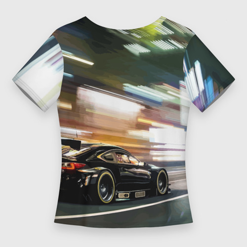 Женская футболка 3D Slim Lexus - скоростной режим, цвет 3D печать - фото 2