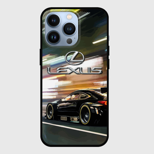 Чехол для iPhone 13 Pro Lexus - скоростной режим, цвет черный