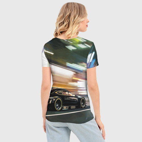 Женская футболка 3D Slim Lexus - скоростной режим, цвет 3D печать - фото 4