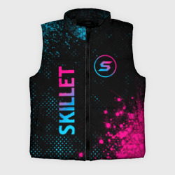 Мужской жилет утепленный 3D Skillet - neon gradient: надпись, символ