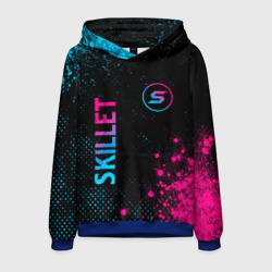 Мужская толстовка 3D Skillet - neon gradient: надпись, символ