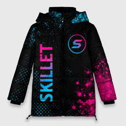 Женская зимняя куртка Oversize Skillet - neon gradient: надпись, символ