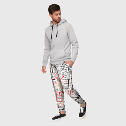 Мужские брюки 3D Иероглифы - фото 2