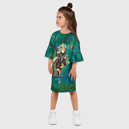 Детское платье 3D с принтом Коллеи в примогеме, фото на моделе #1