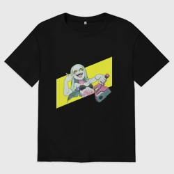 Женская футболка хлопок Oversize Ребекка