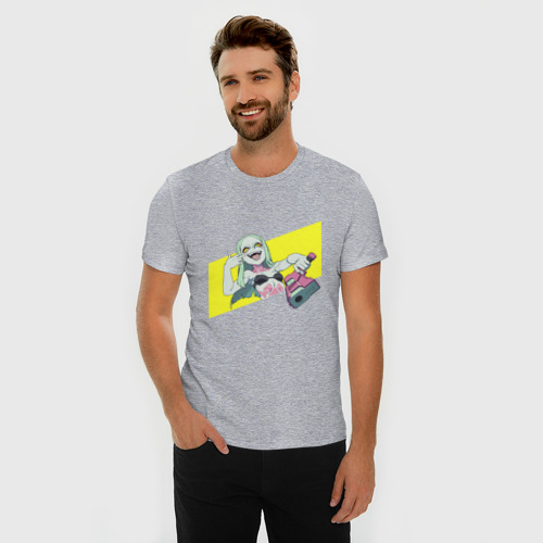 Мужская футболка хлопок Slim Ребекка, цвет меланж - фото 3