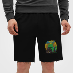 Мужские трикотажные шорты футер хлопок Cyberdroid - фото 2