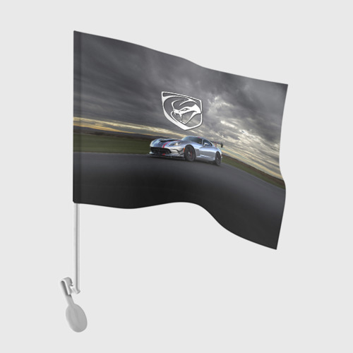 Флаг для автомобиля Dodge viper- трековые гонки