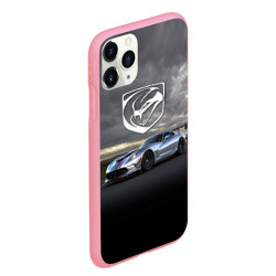 Чехол для iPhone 11 Pro Max матовый Dodge viper- трековые гонки - фото 2