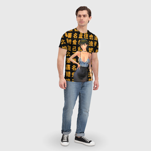 Мужская футболка 3D с принтом Фубуки - Ван пач мен, вид сбоку #3