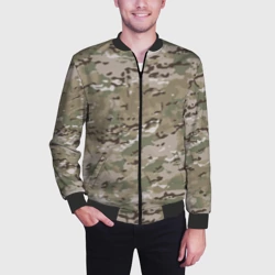 Мужской бомбер 3D Мультикам камуфляж - фото 2