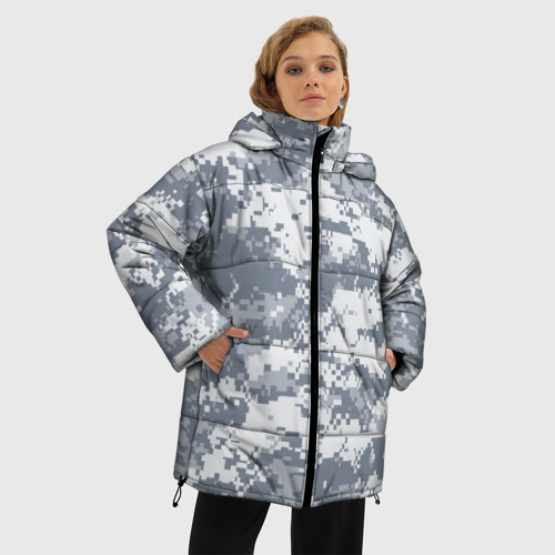 Женская зимняя куртка Oversize UCP камуфляж США, цвет черный - фото 3