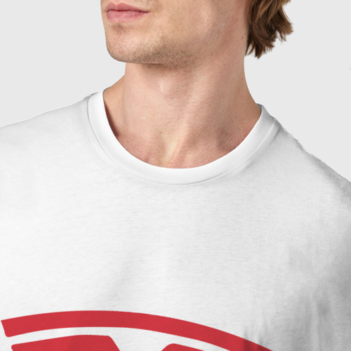 Мужская футболка хлопок МАСКвич, цвет белый - фото 6