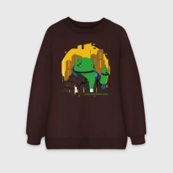 Женский свитшот oversize без начеса хлопок Cyberdroid 2077