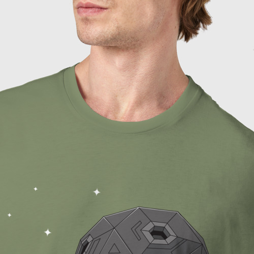 Мужская футболка хлопок Compose Star Night, цвет авокадо - фото 6