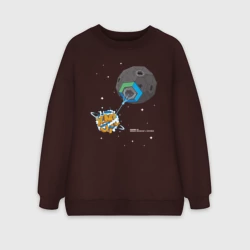 Женский свитшот oversize без начеса хлопок Compose Star Night