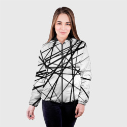 Женская куртка 3D Пересечение линий - фото 2