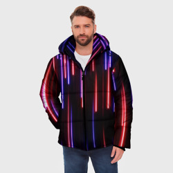 Мужская зимняя куртка 3D Метеоритный дождь - фото 2
