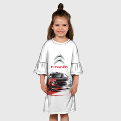Детское платье 3D Ситроен спорт - эскиз - фото 2