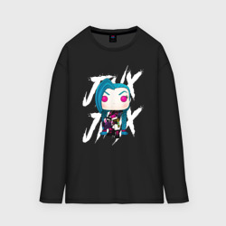 Женский лонгслив oversize хлопок Funko pop Jinx