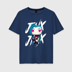 Женская футболка хлопок Oversize Funko pop Jinx