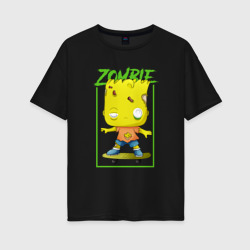 Женская футболка хлопок Oversize Funko pop Bart