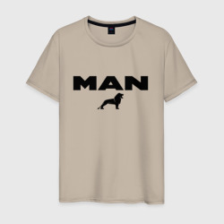 Мужская футболка хлопок MAN лев