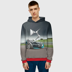 Мужская толстовка 3D Citroen DS Spirit - скоростной режим - фото 2