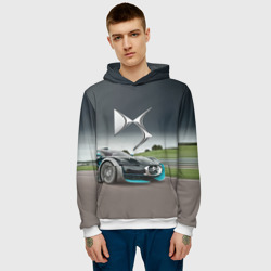 Мужская толстовка 3D Citroen DS Spirit - скоростной режим - фото 2