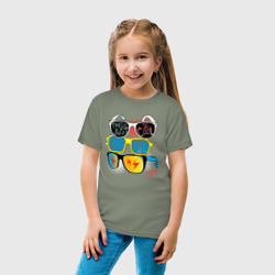 Детская футболка хлопок Поп арт очки - фото 2