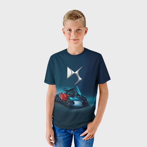 Детская футболка 3D Citroen DS spirit concept, цвет 3D печать - фото 3