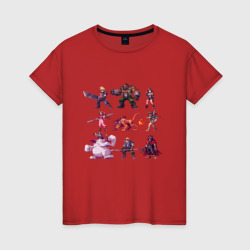 Женская футболка хлопок Final Fantasy 7 Pixelart