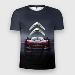 Мужская футболка 3D Slim Citroen - racing team - motorsport