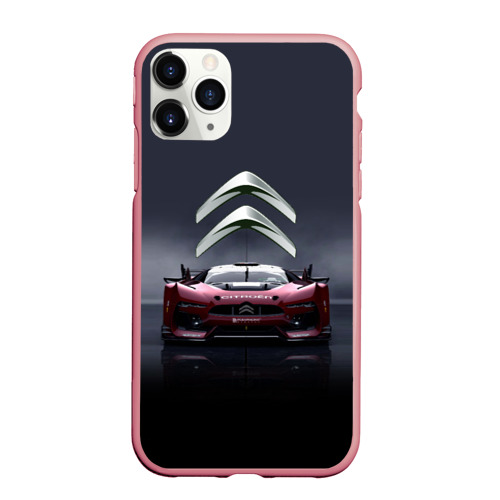 Чехол для iPhone 11 Pro Max матовый Citroen - racing team - motorsport, цвет баблгам