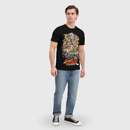 Мужская футболка 3D Street Fighter All the Warriors, цвет 3D печать - фото 5