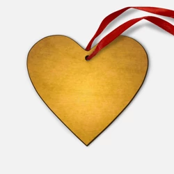 Деревянная игрушка Сердце Текстура: спессартин