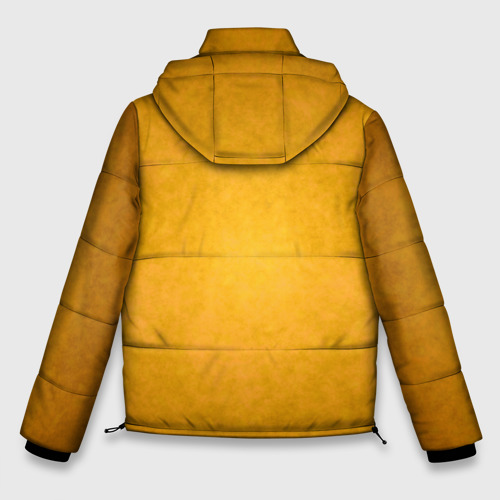 Мужская зимняя куртка 3D Текстура: спессартин, цвет черный - фото 2