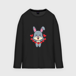 Мужской лонгслив oversize хлопок Love Rabbit