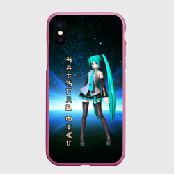 Чехол для iPhone XS Max матовый Хацунэ Мику - вокалоид