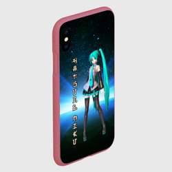 Чехол для iPhone XS Max матовый Хацунэ Мику - вокалоид - фото 2