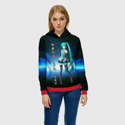 Женская толстовка 3D Хацунэ Мику - вокалоид - фото 2