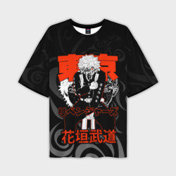 Мужская футболка oversize 3D Такемичи Ханагаки - Глава первого отряда Тосвы