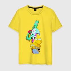 Мужская футболка хлопок Ребекка с пушкой - Киберпанк