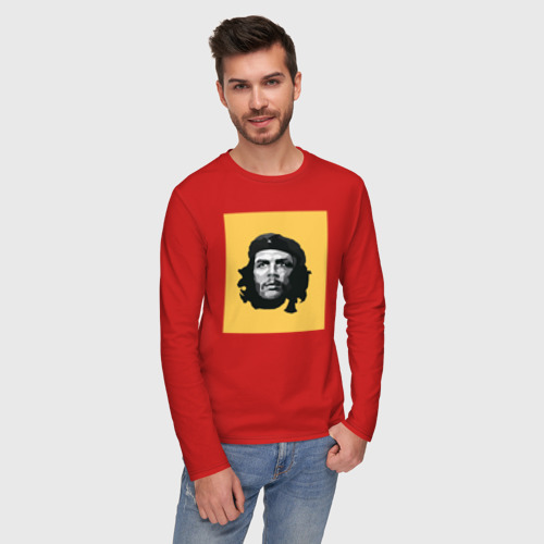 Мужской лонгслив хлопок Че Гевара 2024, цвет красный - фото 3