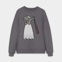 Мужской свитшот oversize без начеса хлопок Бабка Гренни