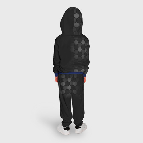 Детский костюм с толстовкой 3D Geometry Dash game, цвет синий - фото 4